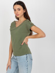 Dámská halenka TW BZ BL 1006.56 khaki FPrice