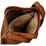 Trendy dámský koženkový kabelko-batoh Kavya, hnědý