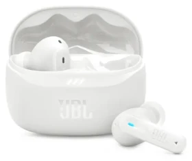 JBL Tune Beam 2 bílá / Bezdrátová sluchátka do uší / Bluetooth 5.3 / výdrž 12 h