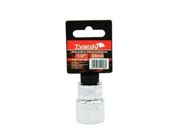 TVARDY Nástrčná hlavice dvanáctihranná 1/2" 20 mm (T00143-20)