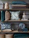 Chic Antique Prošívaný povlak na polštář Aix Mocca 40 × 60 cm, hnědá barva, textil