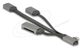 DeLock USB-C Hub / USB hub / USB 3.2 Gen 1 / 2× USB-A + čtečka SD a microSD (64303)