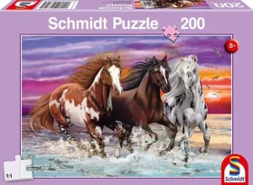 SCHMIDT Puzzle Trojice divokých koní