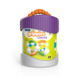 GuideCraft Magnetická stavebnice - Grippies Curves (20ks)