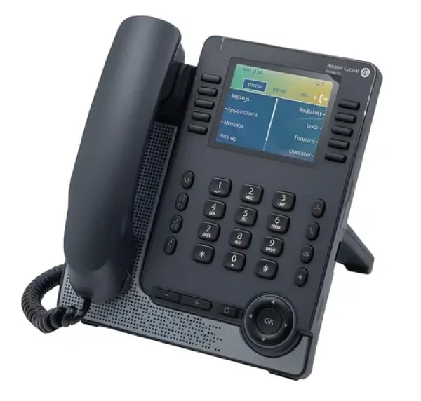 Alcatel-Lucent ALE-30h Essential DeskPhone šedá / IP telefon / 3,5" LCD displej / PoE / Handsfree / Nástěnná montáž (3ML37030AA)