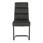 Jídelní židle, šedá, látka, DCL-P3107 GREY2