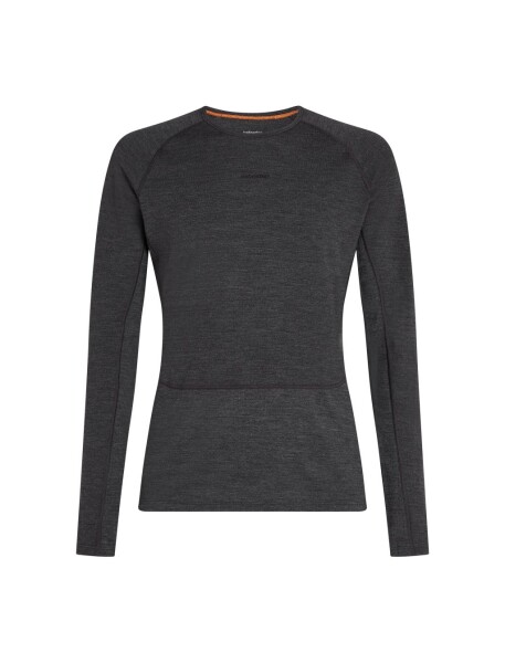 Pánské merino tričko s dlouhým rukávem ICEBREAKER Mens 260 ZoneKnit LS Crewe, Jet Heather velikost: M