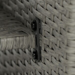 Zahradní sedací souprava, polyratan, šedá, AZS-A1523 GREY