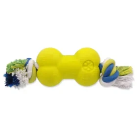 Dog Fantasy Hračka - STRONG FOAMED kost guma s provazem 8.8 cm (454-30255)