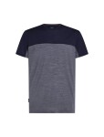 Pánské merino triko s krátkým rukávem ICEBREAKER Mens Cool-Lite Sphere III SS Tee Colour Block, Midnight Navy Hthr/Midnight Navy/Cb velikost: M