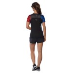 Mizuno DryAeroFlow Graphic Tee(W) Oni Red/Oni Blue - Běžecké tričko Mizuno DryAeroFlow Graphic Tee J2GAC20599 Velikost textilu: M