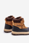 Zateplené zimní boty pro chlapce Lee Cooper LCJ-23-01-2059 Camel 34