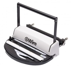 EuroSupplies iWire 21 / vazač pro kovové hřbety / děrovací kapacita 10 listů 70g / Pracovní šířka 300 mm (wireb21)