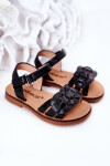 Dětské Sandály S Hadím Vzorem Černé Baxlee 22