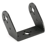 Hliníkový držák servomotoru UD – diagonální, černý, 56x41mm (pro MG995/MG996)