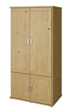 HP-Nábytek Skříň Alfa 2D Praktik SMRK ROZMĚR: (š/v/h) 95 x 185 x 55 cm pološatní