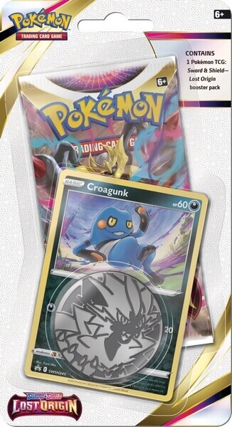 Pokémon Sword and Shield – Lost Origin Check Lane Blister - Croagunk