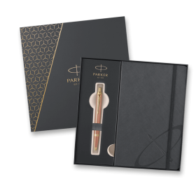 Dárková kazeta Parker IM Writing Rituals Orange GT - sada kuličkové pero a zápisník