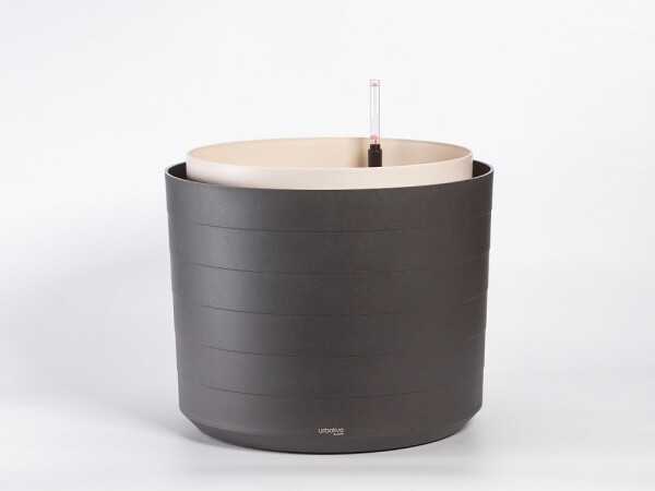 Samozavlažovací velkoobjemová nádoba Berberis 46 - antracit/slonová kost