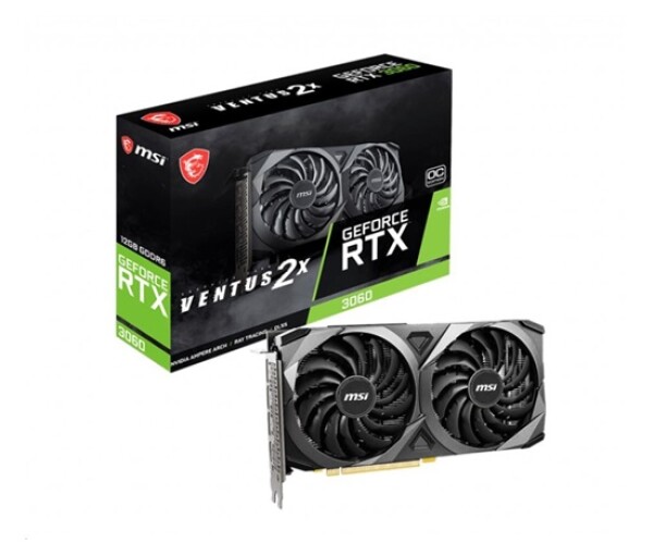 MSI VGA NVIDIA GeForce RTX 3060 VENTUS 2X 12G OC, 12G GDDR6, 3xDP, 1xHDMI EDF_2648057
