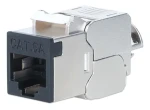 Intellinet Keystone modul Cat6a STP černá / Keystone modul / RJ-45 / 10GBase-T / stíněný / PoE (802.3bt) (791298)
