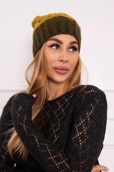 Paris fleecová čepice K212 kiwi+khaki UNI