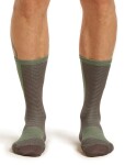 ICEBREAKER Mens Mer Run+ Ultralight Crew, Porcini/Lichen velikost: 44,5-46,5 (L)