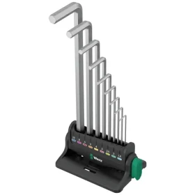 WERA 950/9 Hex-Plus 8 / sada úhlových klíčů / metrická / chromovaný držák / 10 dílný (05022102001)