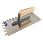 Hladítko nerez, zub 12 mm, 270 x 130 mm, WOOD LINE