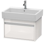 DURAVIT - Ketho Umyvadlová skříňka 41x65x44 cm, 1 zásuvka, lesklá bílá KT668402222