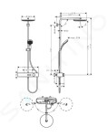HANSGROHE - Pulsify S Sprchový set s termostatem, průměr 26 cm, 3 proudy, chrom 24220000
