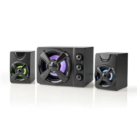 Nedis Herní reproduktory 2.1 / Reproduktory / 33 W / USB napájení / 3,5 mm jack / LED (GSPR31021BK)