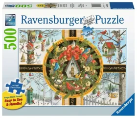 Ravensburger Puzzle Vánoční zpěvné ptactvo XXL