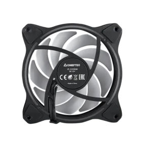 CHIEFTEC ZF-1225RGB černá / Ventilátor / 120mm / Hydraulic Bearing / 26.5 dB @ 1600 RPM / 42.5 CFM / 4-Pin PWM + 3-Pin (ZF-1225RGB)