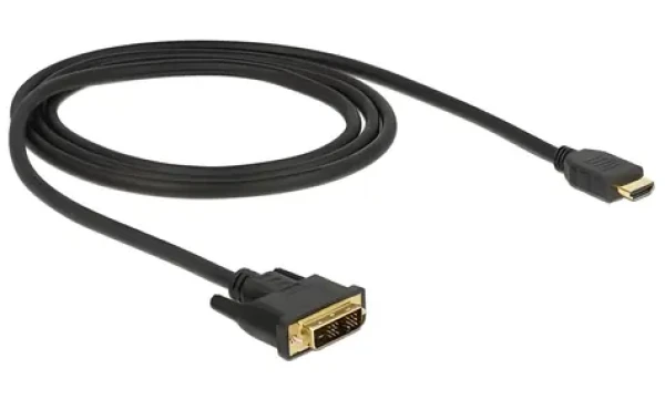 DeLock DVI-D 18+1 - HDMI-A 1 m černá / Kabel / max. 1920x1200 px / 3,96 Gbit/s (85582)