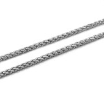 Pánský ocelový náhrdelník Thomas, 4 mm wheat řetízek, chirurgická ocel, Stříbrná 70 cm