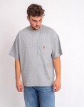 Tričko Carhartt WIP S/S Work Pocket T-Shirt Grey Heather