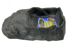 Zoomed Repti Ramp L / Miska pro teraristická zvířata / imitace kamene / recyklovaný plast / 6x20x25,5 cm (323699)