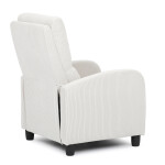 TV a relaxační křeslo, manuální polohování push back, potah manšestrová béžová látka