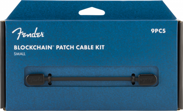 Fender Blockchain Patch Cable Kit, Black, Small