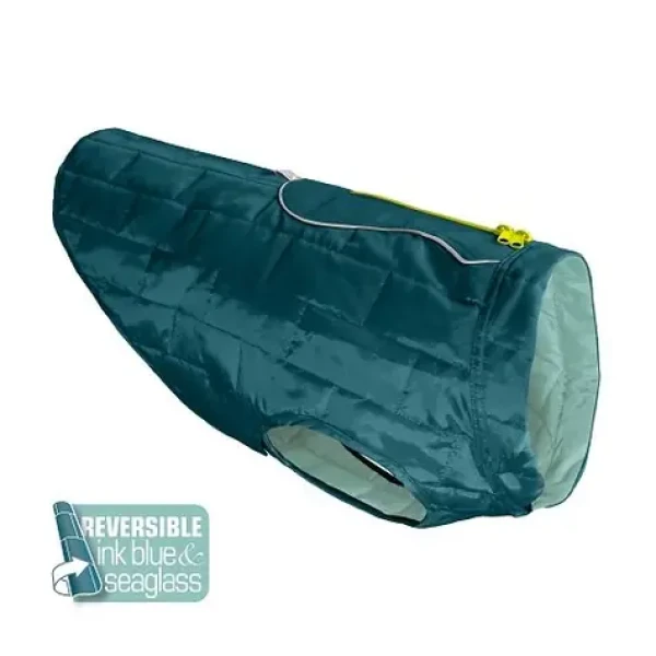 Kurgo Loft Nepromokavá bunda pro psy Ink Blue/Seaglass velikost - M (BG-K01863)