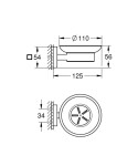 GROHE - QuickFix Start Cube Mýdlenka s držákem, sklo/chrom 41096000