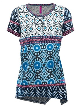 CRAZY Woman T-Shirt Aloha, Shibori velikost: XS