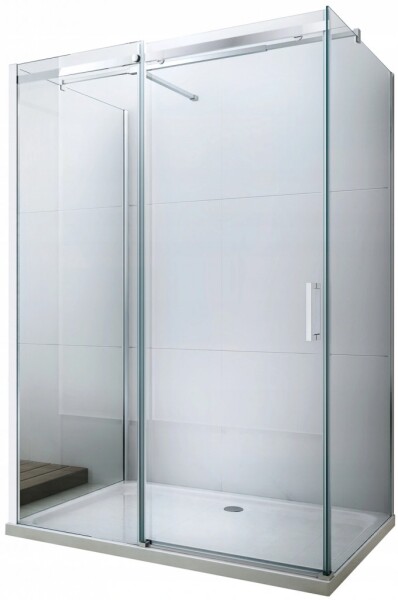 MEXEN/S - OMEGA sprchový kout 3-stěnný 130x80, transparent, chrom 825-130-080-01-00-3S