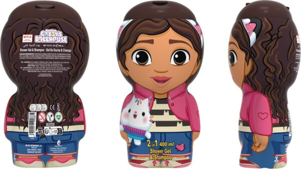 Sprchvoý gel a šampón 2D 2v1 400 ml Gábinčin kouzelný domeček - Trigo