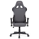 Kancelářská židle, šedá látka, houpací mech., plastový kříž