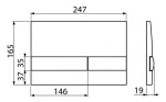 ALCADRAIN Renovmodul - předstěnový instalační systém s bílým tlačítkem M1710 + WC REA CARLO MINI RIMLESS ČIERNY MAT + SEDADLO AM115/1000 M1710 MM1