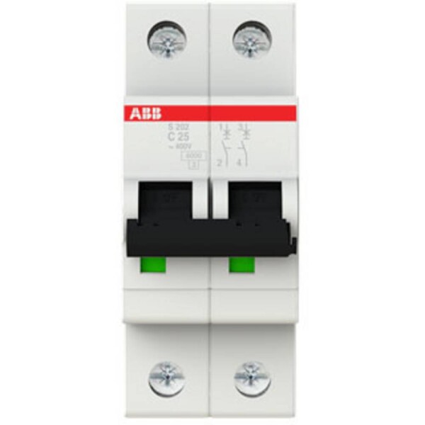 ABB 2CDS252001R0254 S202-C25 elektrický jistič 2pólový