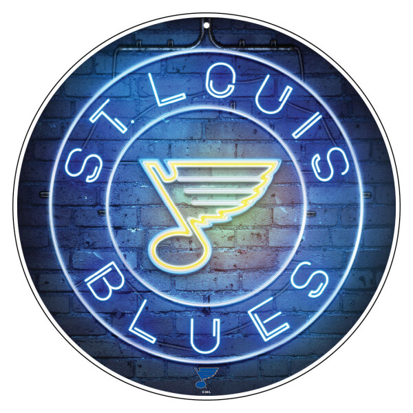 Mustang Cedule St. Louis Blues NHL 22" Round Neon De
