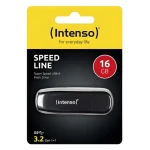 Intenso Speed Line 16GB černá / Flash disk / USB-A 3.2 Gen 1 / čtení: 70MBs (3533470)